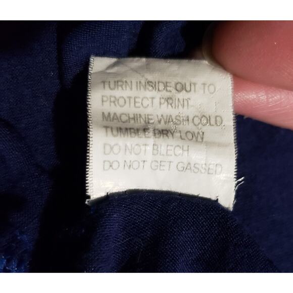 Pink Martini Midi Dress Women's Small Navy Blue Bird Pattern V-Neck Cap Sleeve - Picture 8 of 10